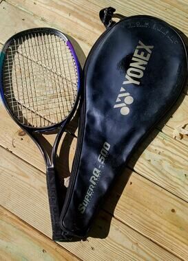 YONEX Super RQ-500 Super Mid Size 105 Graphite Tennis Racket - 4 1/2" with case